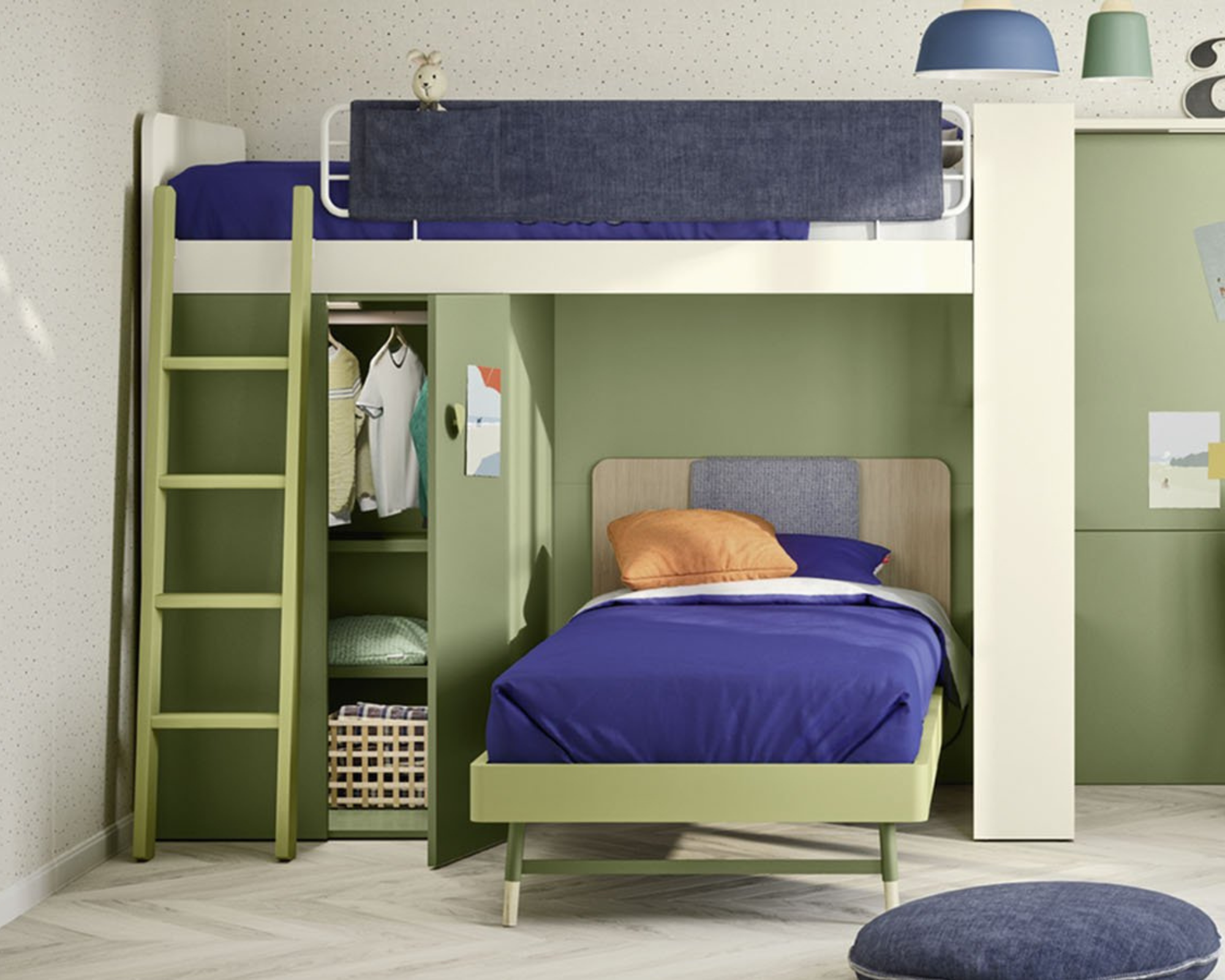 Cameretta con letto a castello ergo